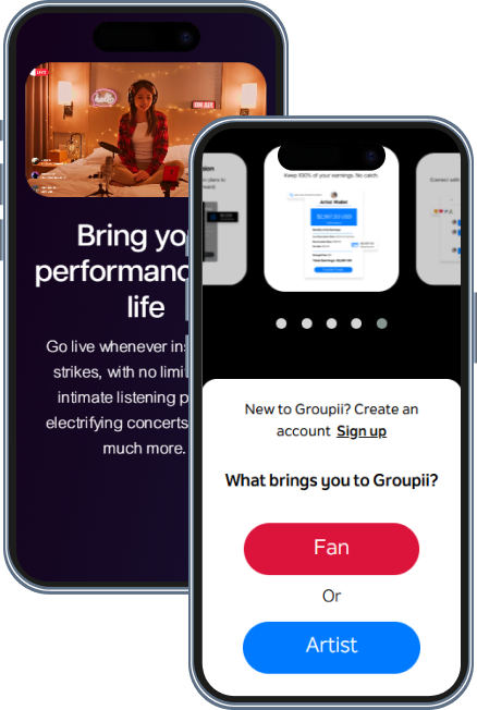 Groupii screen
