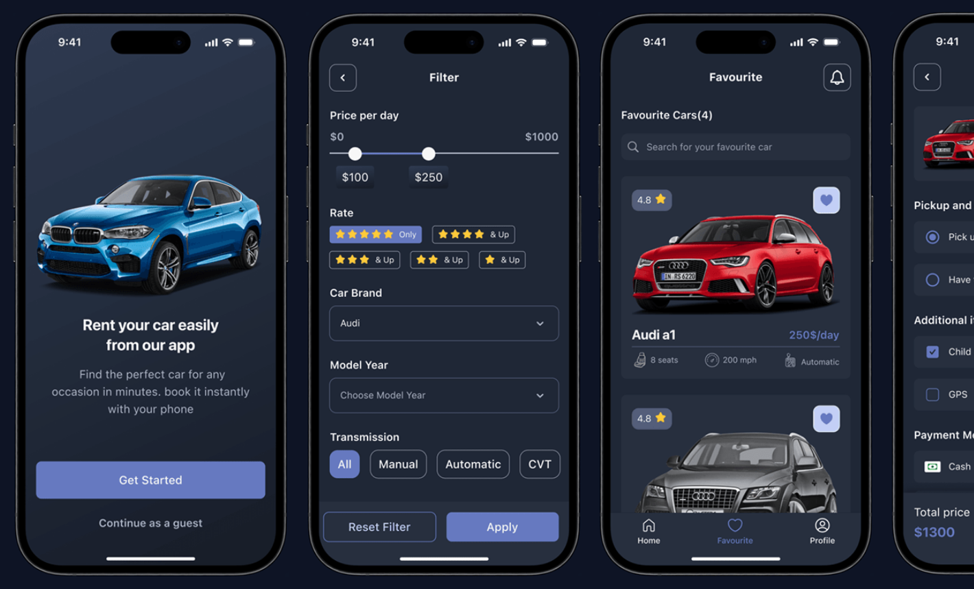 Car Rental App Development