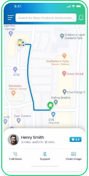 Grocery Delivery App screen